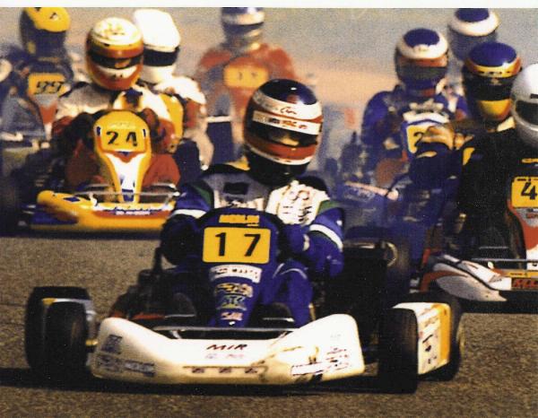 Luca Benini in gara con una monoposto di Formula Junior